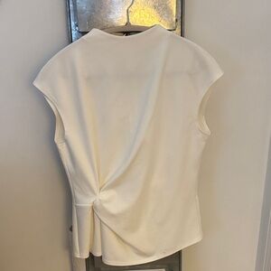 Soft White Cotton Women's Cap Sleeve Top